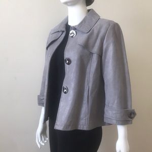 Danier Jackets & Coats - Silver faux suede blazer Danier Jackets & Coats - Silver faux suede blazer